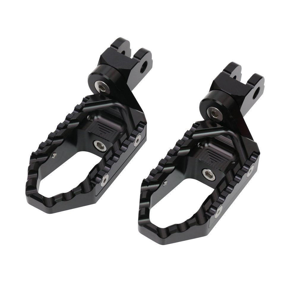 Mc Motoparts Black Cnc 25Mm Adjustable Riser Front Touring Foot Pegs Compatible With Nc 700 S/X 12-16 Nc750X Nc750S 16-19 20 21 22 23 Nc 750