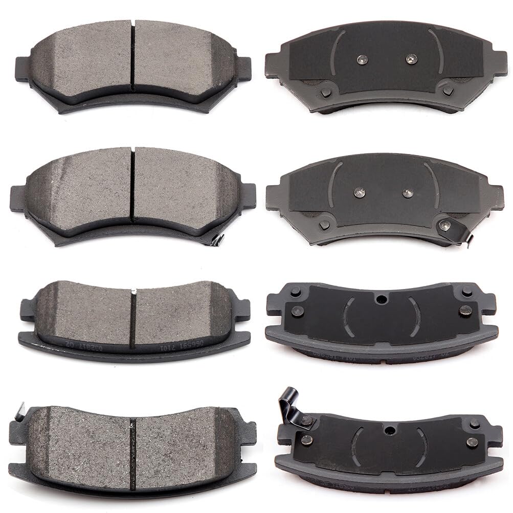 Eccpp D699-7574 D698-7387 Front & Rear Ceramic Disc Brake Pad Set Fit For Buick Century 2004-2005,For Buick Regal 1997-2004,For