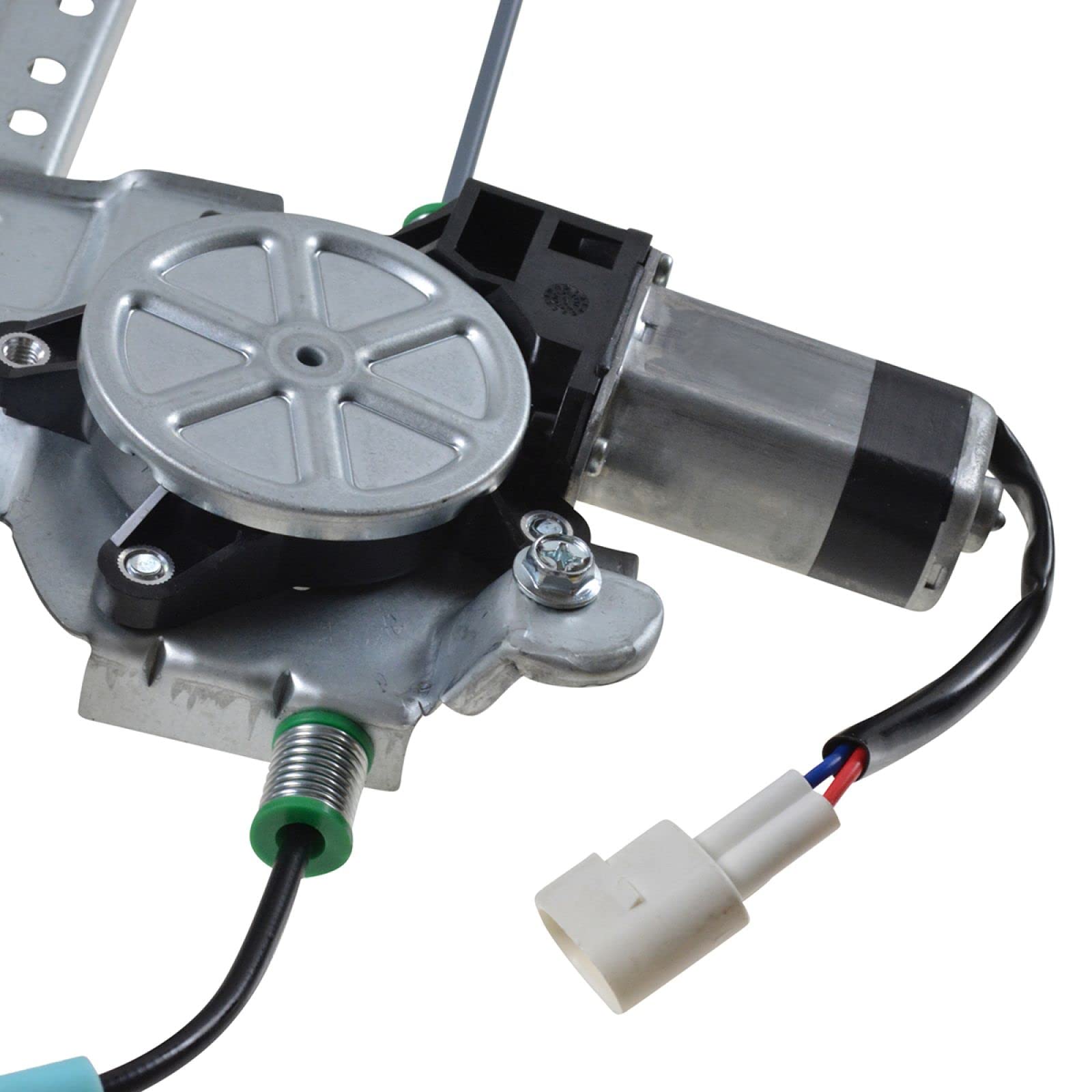 Trq Front Right Power Window Regulator & Motor Assembly Passenger Side Compatible With 2000-2002 Jaguar S-Type Lincoln Ls