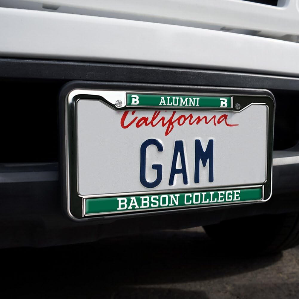 Babson College Alumni Full Size Standard License Plate Metal Frame