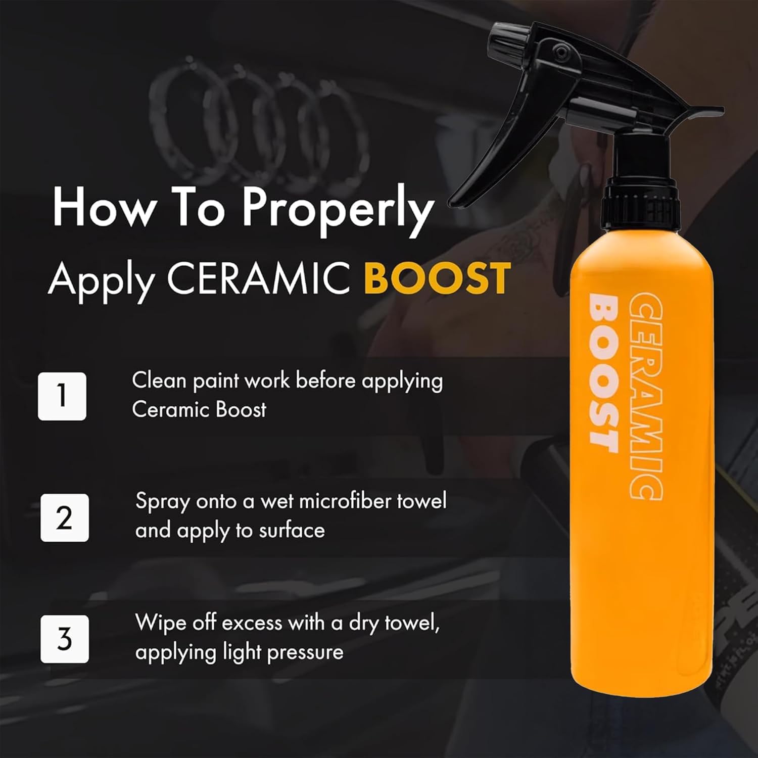 XPEL Ceramic Boost Spray Coating, 5 Gallon - Silicon Dioxide Detailing Spray, White, Safe for Cars, Trucks, RVs & More