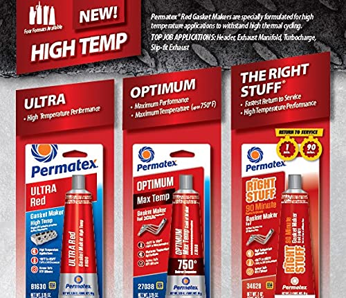 Permatex 81624 Ultra Red High Temperature Gasket Maker, 13 Oz