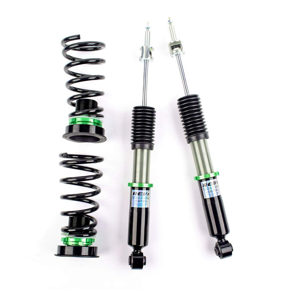 Rev9 Hyper-Street ONE Coilover Lowering Kit, Adjustable, Compatible with Ford Focus FWD 2012-18, Metallic Finish