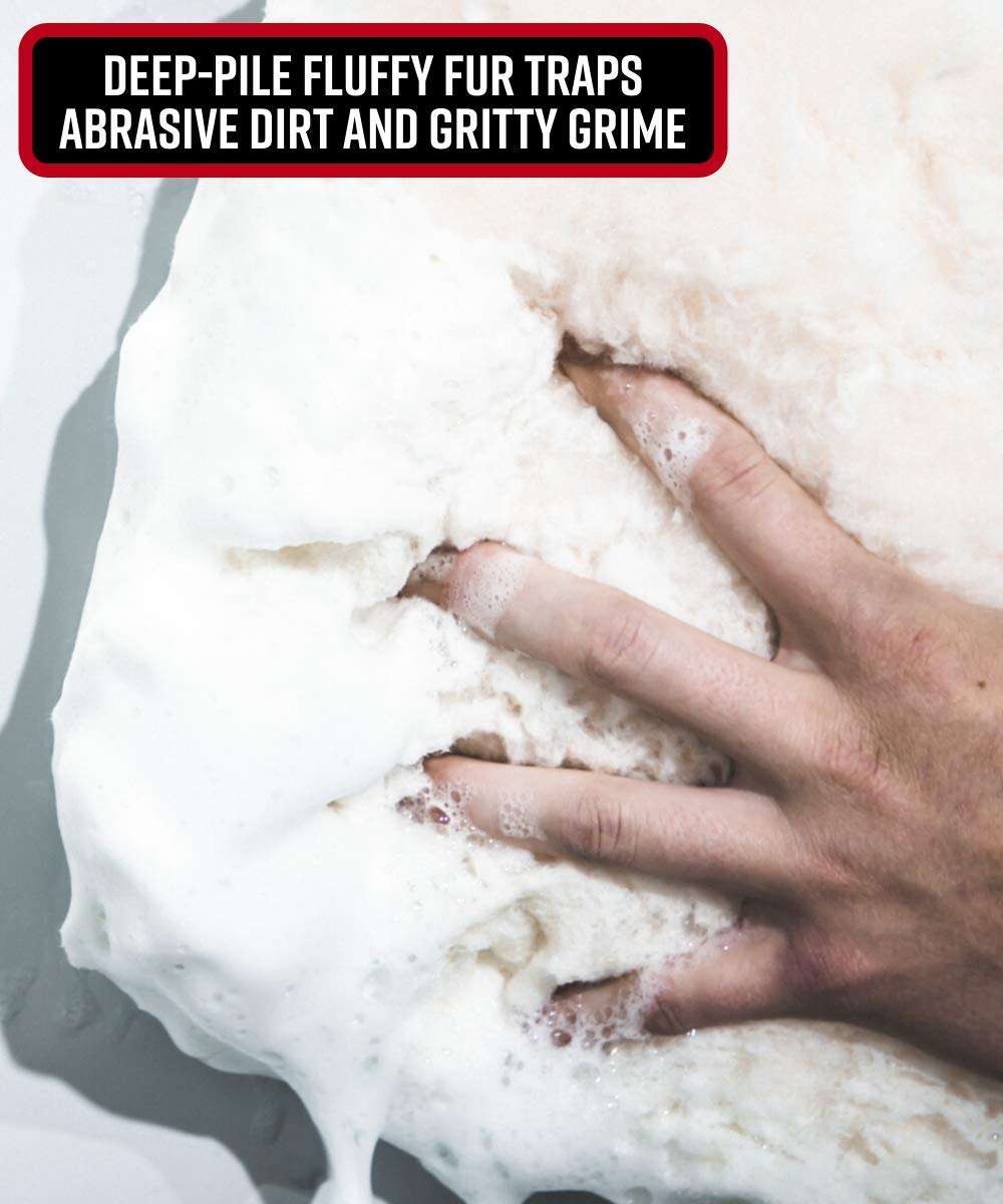 Adam'S Polishes 10 Professional Wool Wash Pad - Plush Synthetic Car Wash Pad Is Gentle On Auto Paint Without Worry Of Scratches