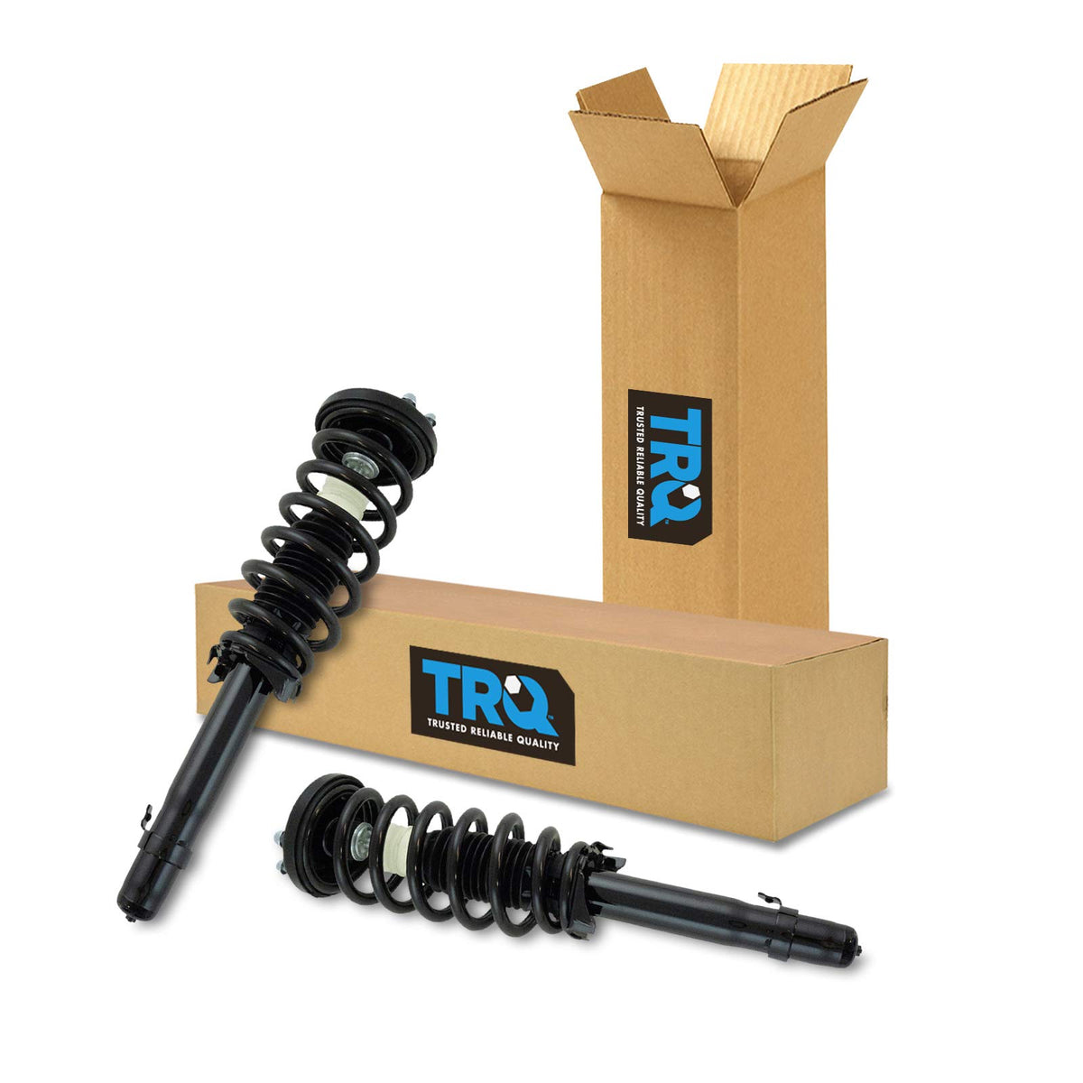 Trq Front Strut & Coil Spring Assembly Set Driver & Passenger Sides Compatible With 09-14 Acura Tl