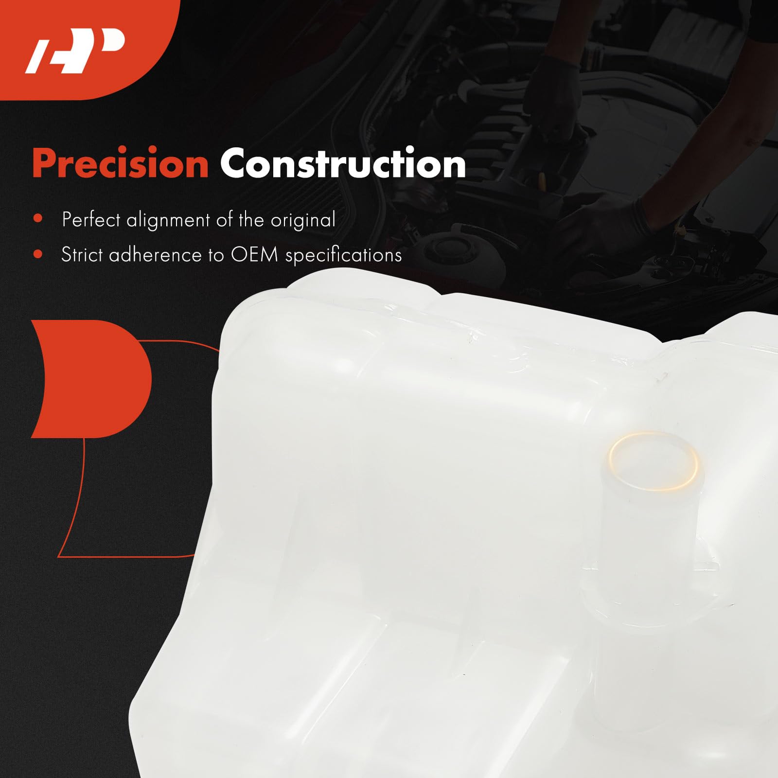 A-Premium Coolant Recovery Overflow Reservoir Tank [with Cap] Compatible with Chevrolet Cruze 10-16, Orlando 12-14 & Buick Casca