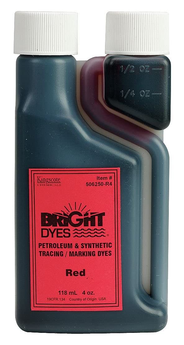 Color Coding Dye, Red, 4 Oz.