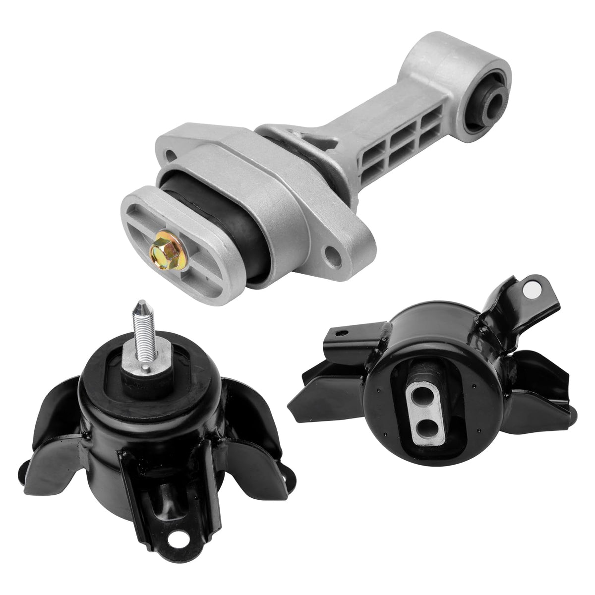 Engine And Transmission Mount Set Of 3 - Fits Hyundai Elantra 1.8L Automatic Transmission - Replaces A71047, A71020, A71029 - Fr