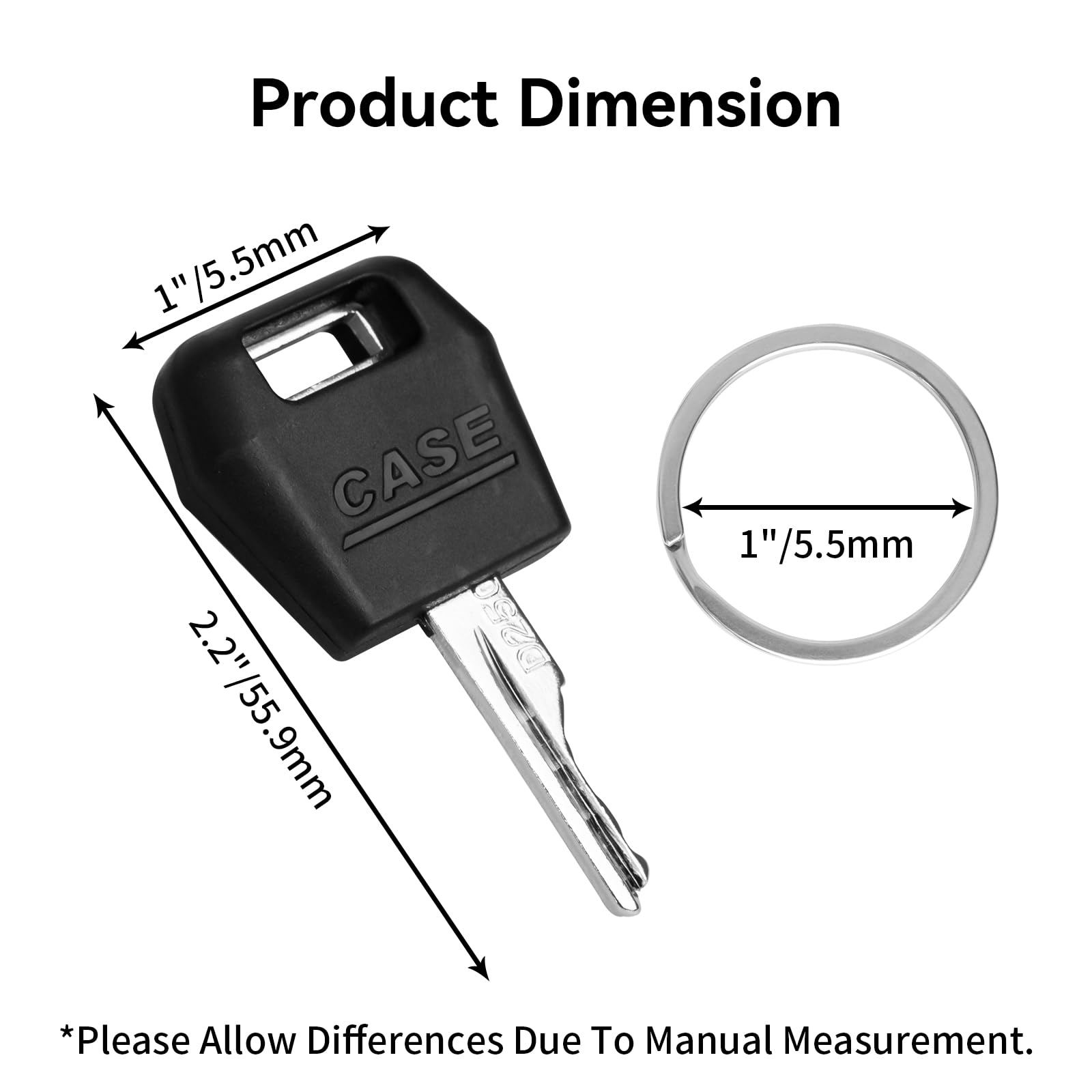 Pcs D250 Ignition Keys Replacement Key For Case Ih Tractor Dozer Backhoe, Starter Key For Case/International Harvester Excavator