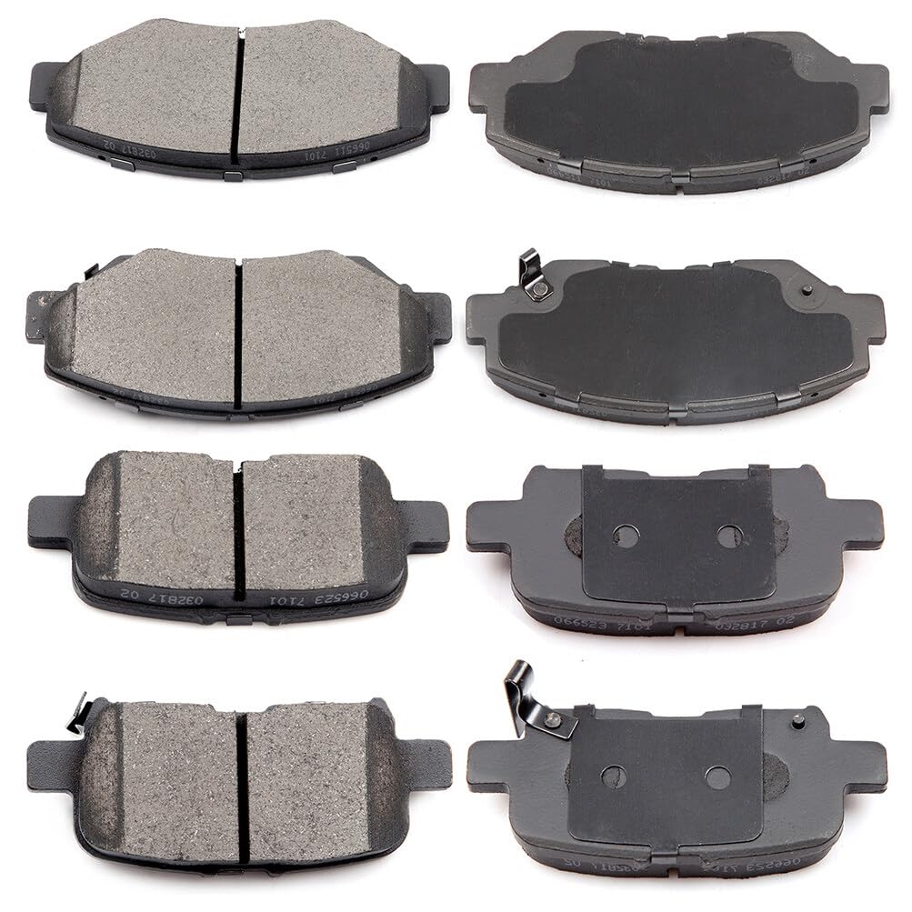 Eccpp D865-7740 D914-7795 Rear & Front Ceramic Disc Brake Pad Set Fit For Honda Pilot 2003-2008