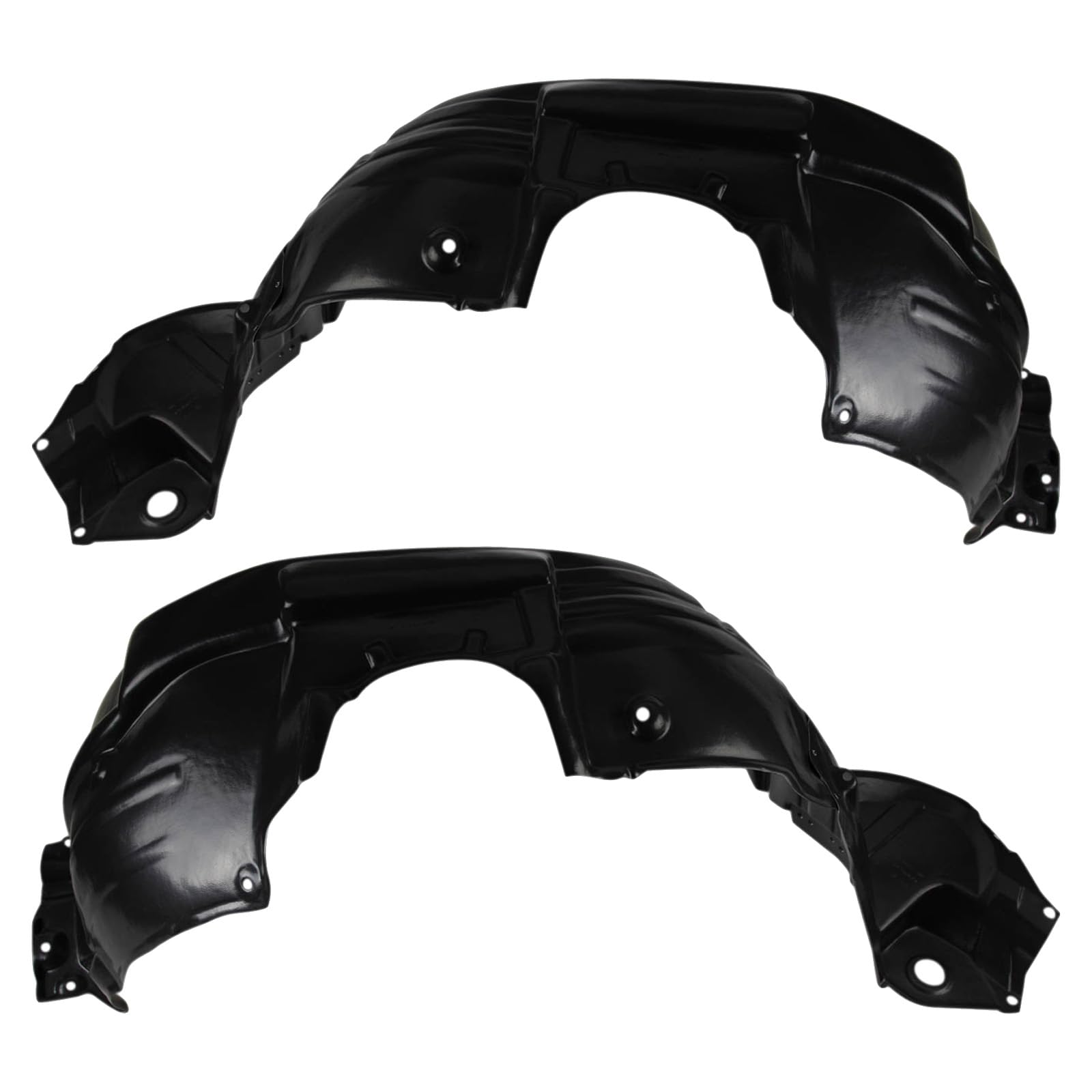Trq Front Inner Fender Liner Set Compatible With 2011-2013 Toyota Highlander To1248180 To1249180