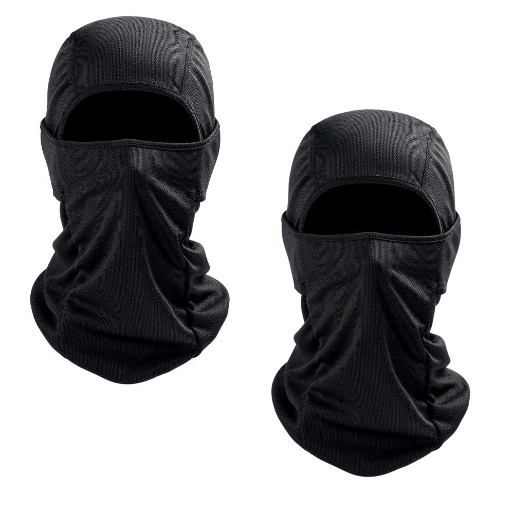 The Tie Hub White Face Mask - Uv Protection, Ice Cool Fabric, Breathable & Sweat-Wicking For Men & Women | Outdoor Sports, Bikin
