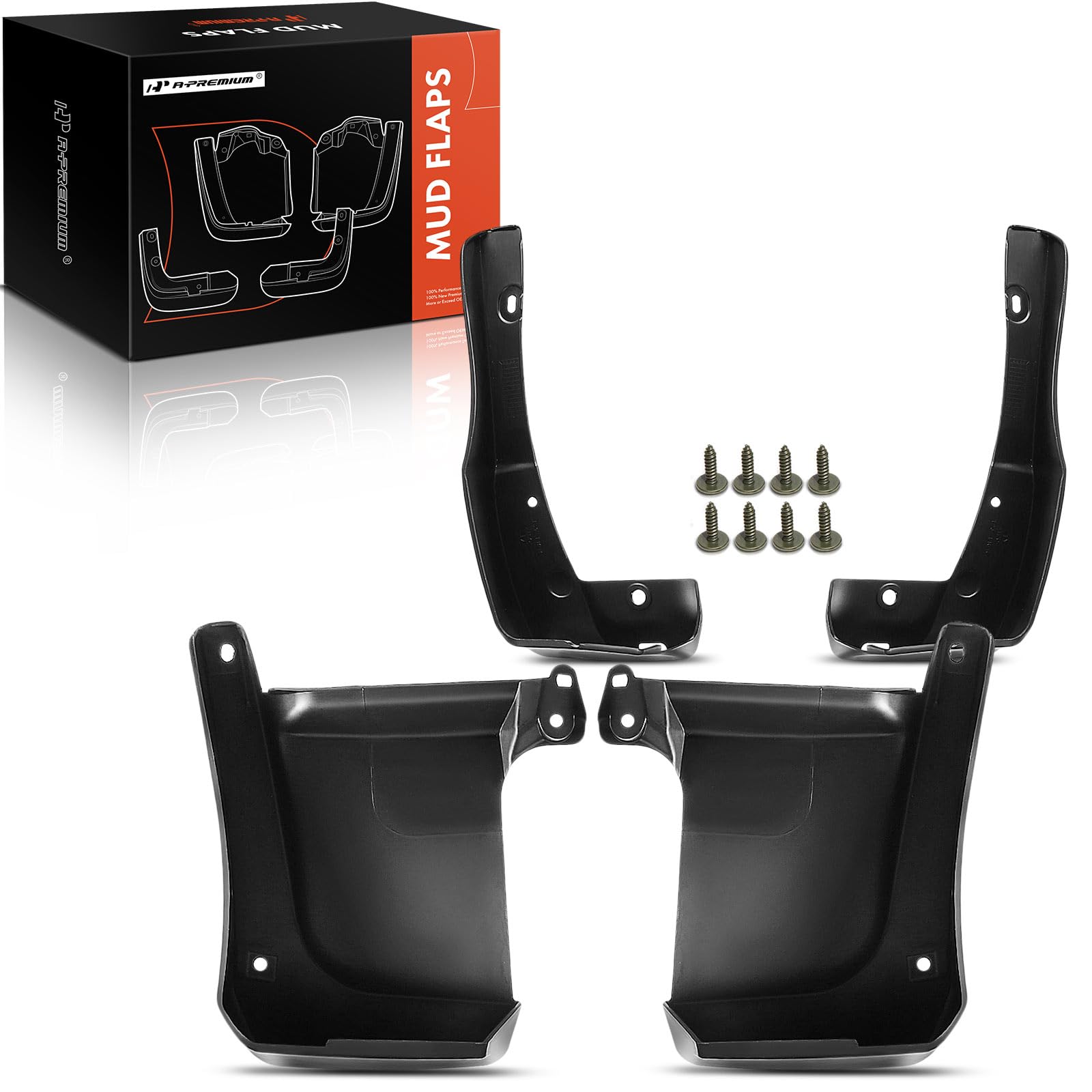 A-Premium Set Of 4Pcs Mud Flaps Splash Guards Mudguards Mudflaps With Hardware Accessories Compatible With Honda Accord 2013-201