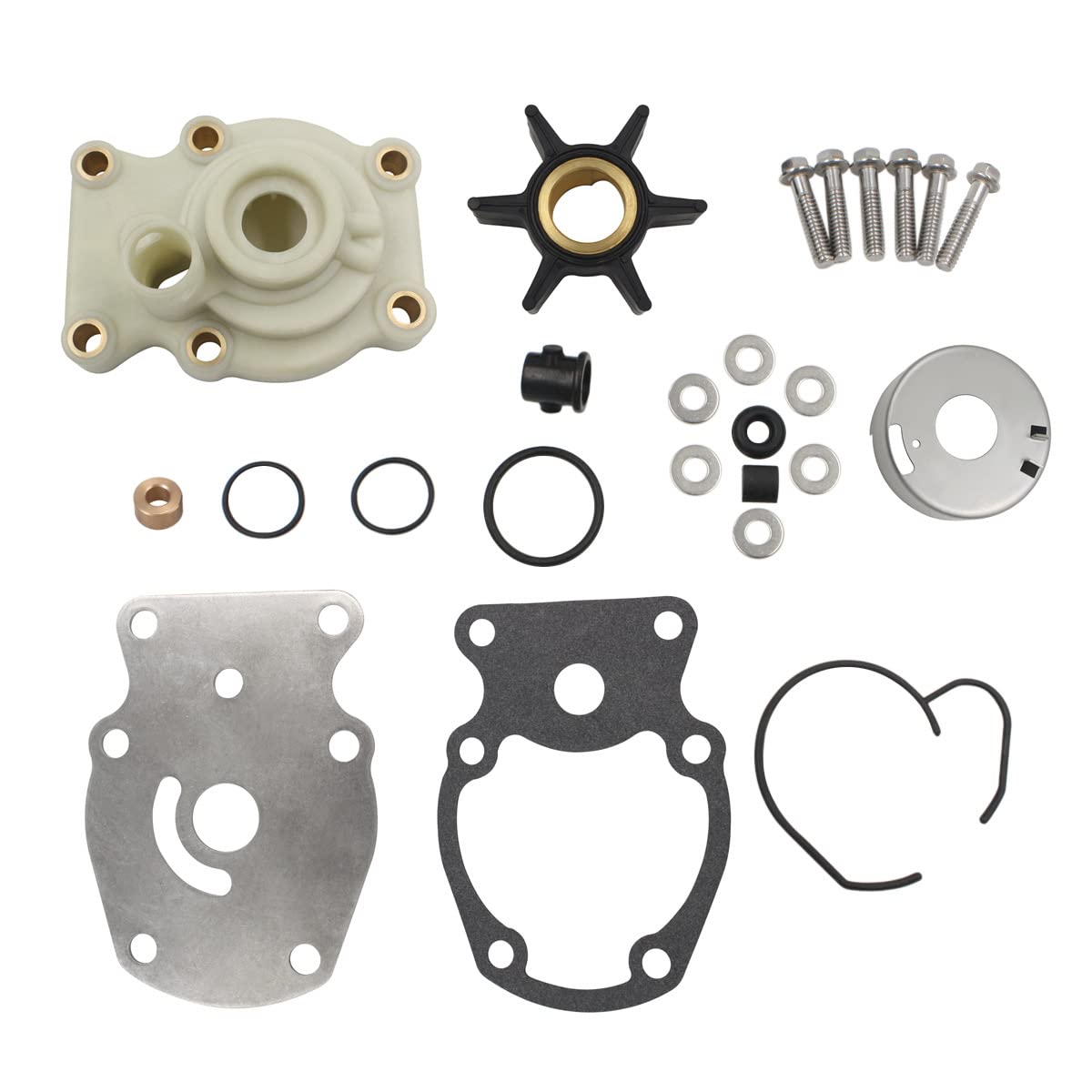 Uanofcn 393630 Water Pump Impeller Kit Replaces Johnson Evinrude Omc 20 25 30 35 Hp Outboard Motors Sierra 18-3382