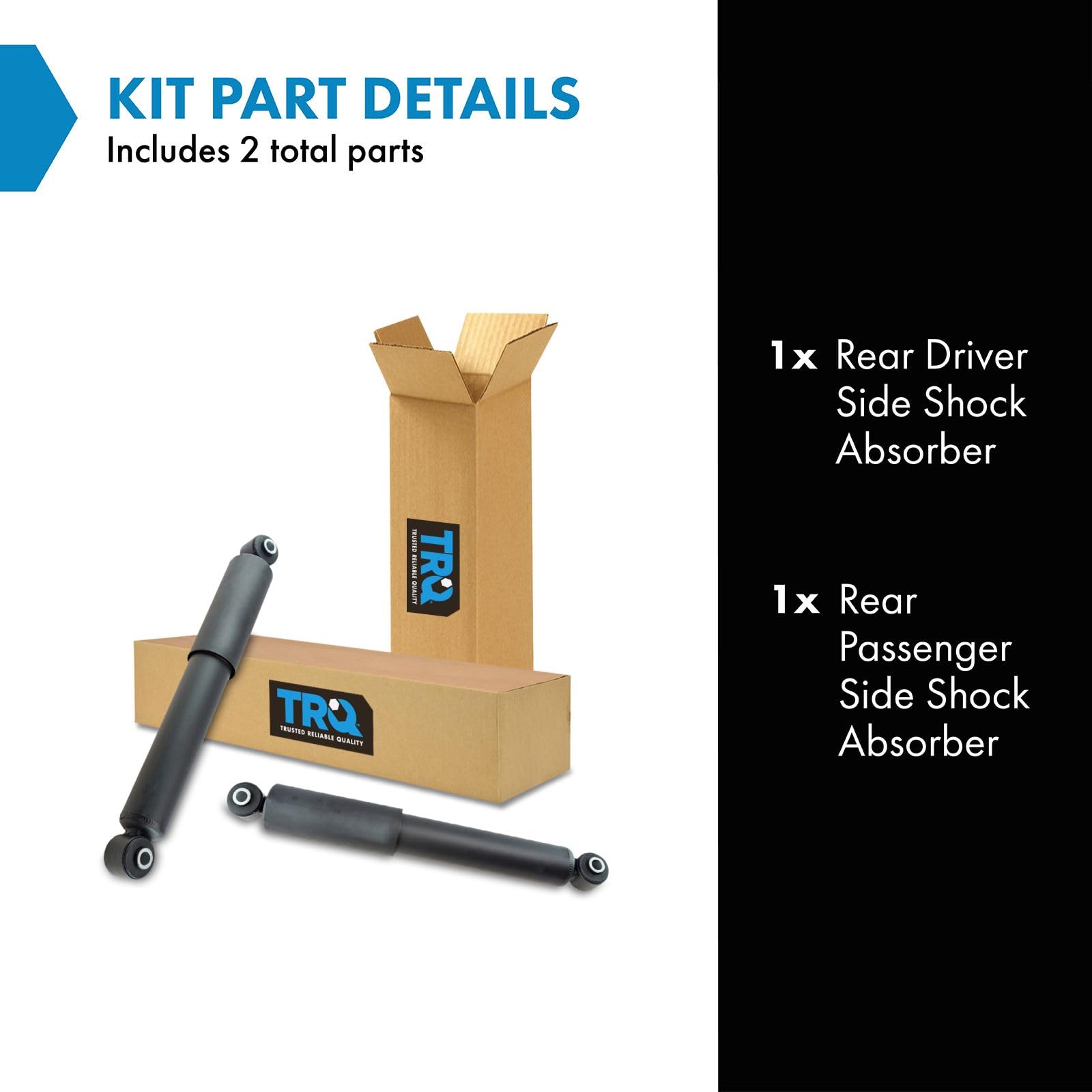 Trq Rear Shock Absorber Set Compatible With 2005-2015 Nissan Armada 2004 Pathfinder Armada