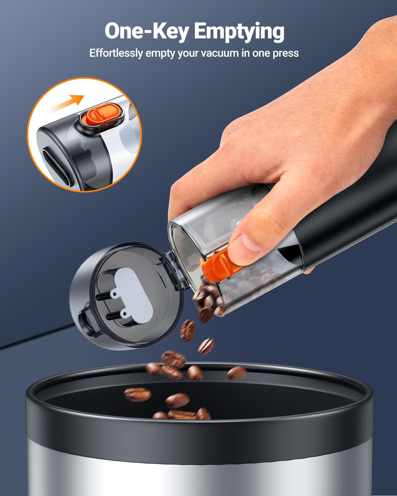 Sealight Car Vacuum Portable Cordless, 22000Pa Mini Vacuum Cleaner And Air Duster, 4 In 1 Hand Held Vacuum With Car Accessories,