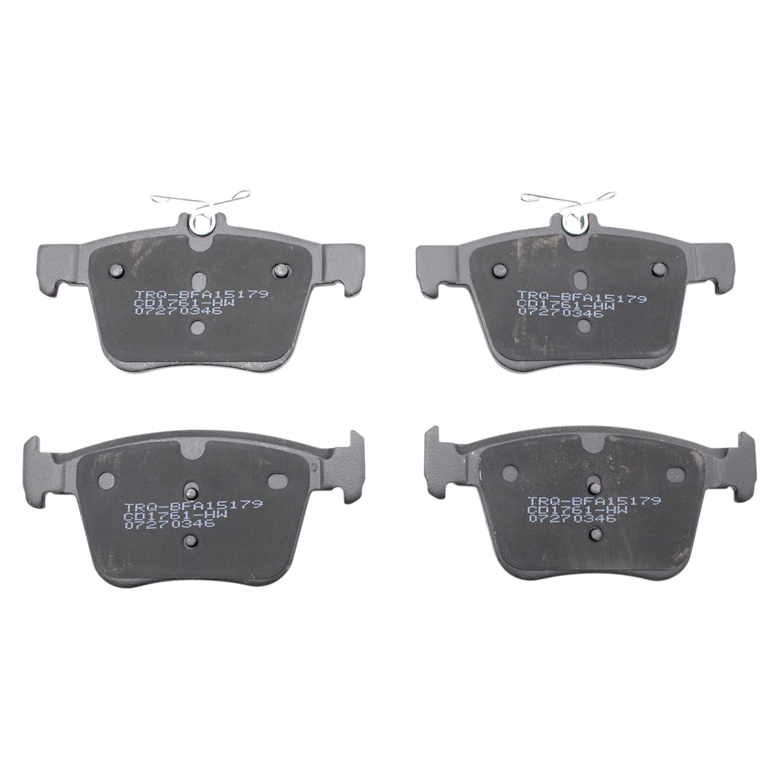 TRQ Rear Premium Posi Ceramic Disc Brake Pad Kit Set for Audi Volkswagen New