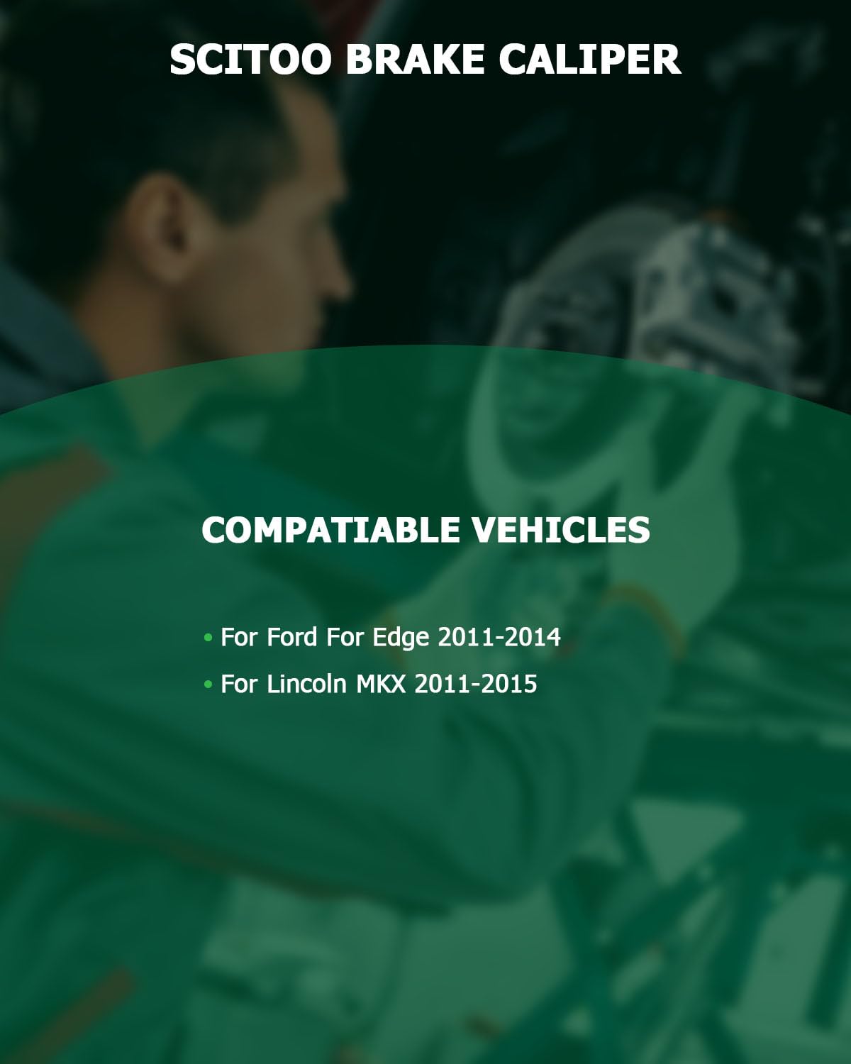 Scitoo 18B5298 Rear Right Disc Brake Caliper Assembly W/Bracket For Ford For Edge 2011-2014,For Lincoln For Mkx 2011-2015