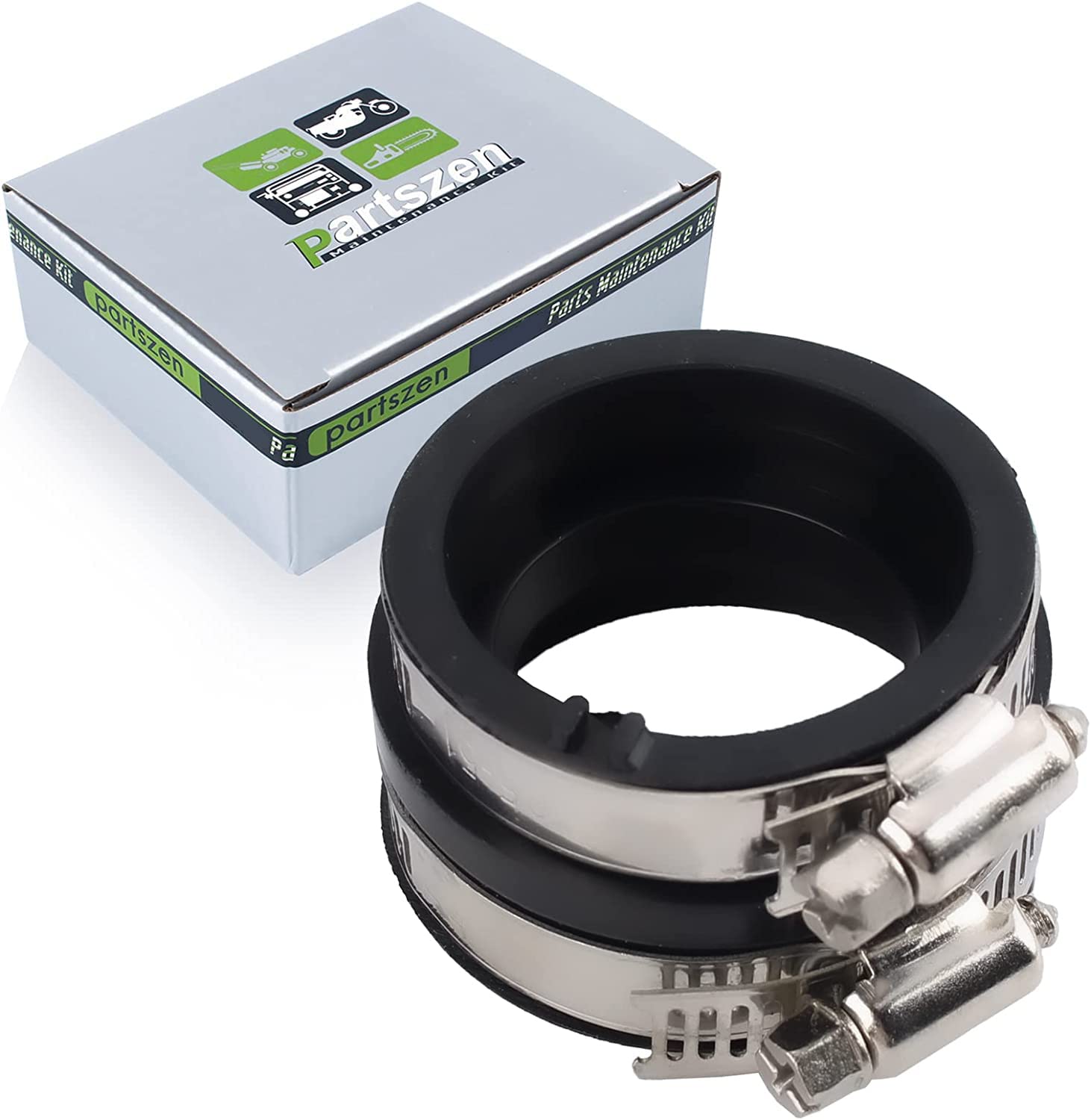 Partszen Carburetor Holder Intake Manifold Boot For Kawasaki For Prairie 360 Kvf360 2X4 2003-2009, For Kvf360 4X4 2003-2013, Repleacement For 16065-1379 Carburetor Adapter Interface