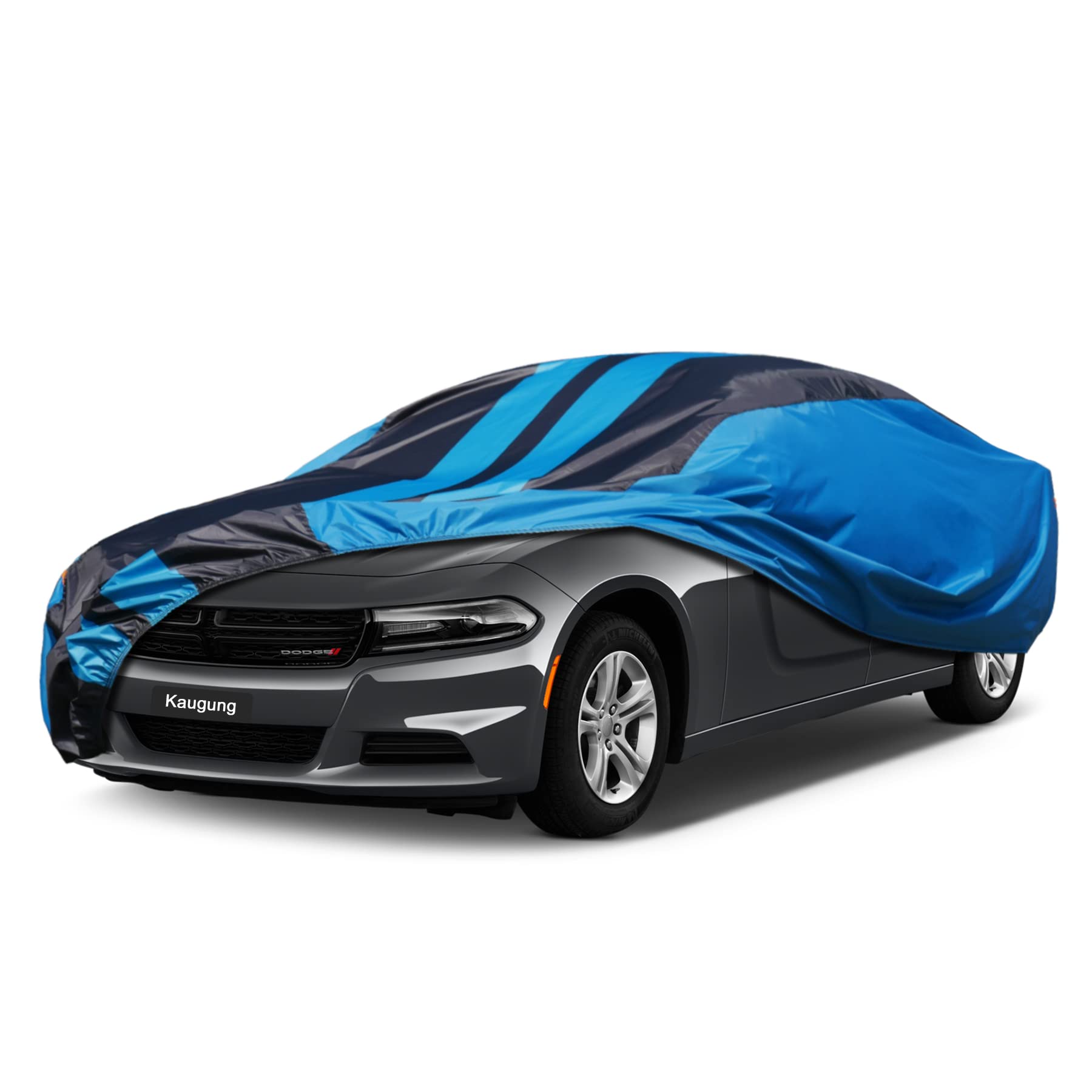 Kaugung Car Cover Waterproof Custom Fit Dodge Charger(2006-2025), Full Exterior Cover For Automobiles Lightweight Resistant Outd