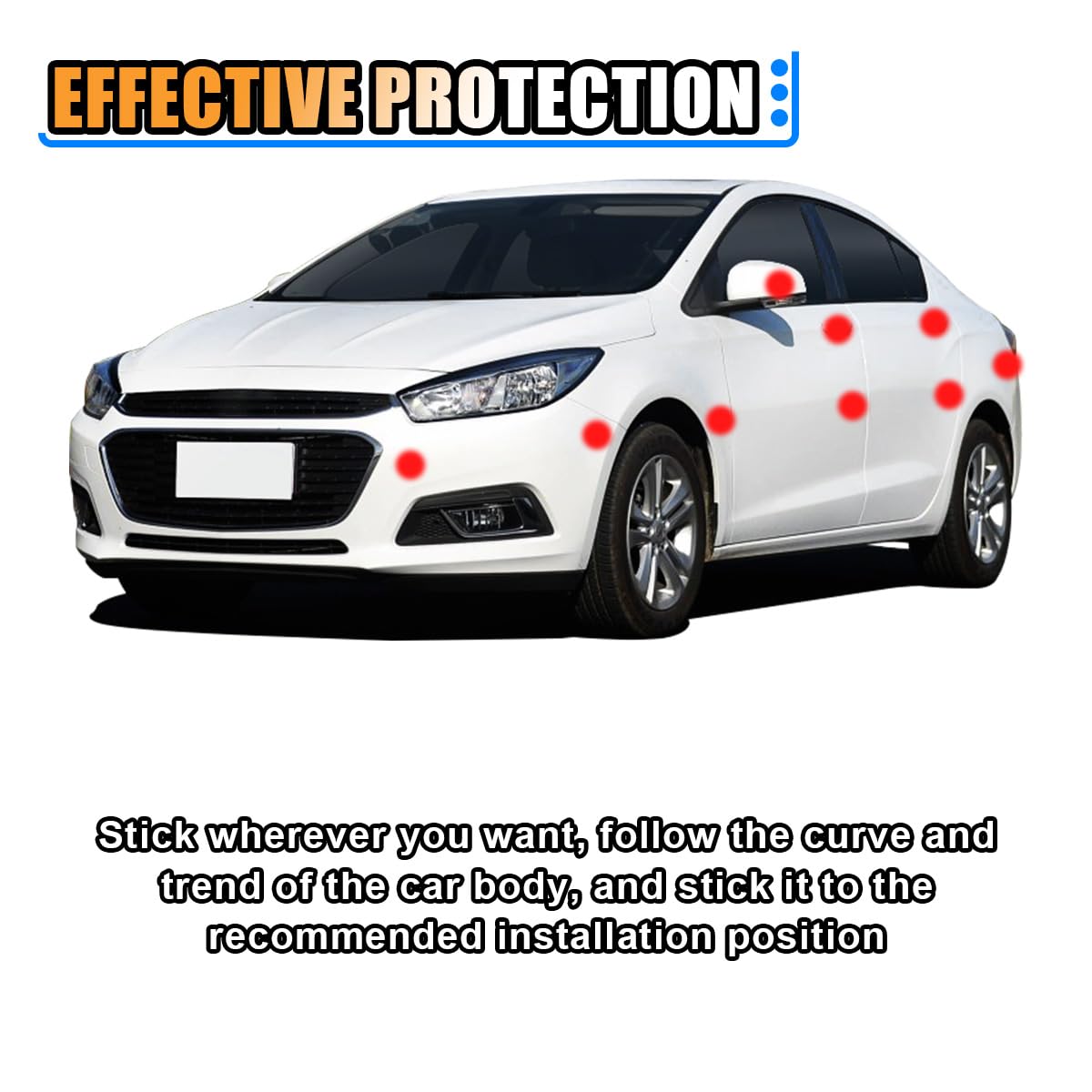 KITUREK Car Door Handle Scratch Protector, Traceless Cup Handle Sticker Decal, Bowl Protector, Paint Protection Film - Carbon Fi