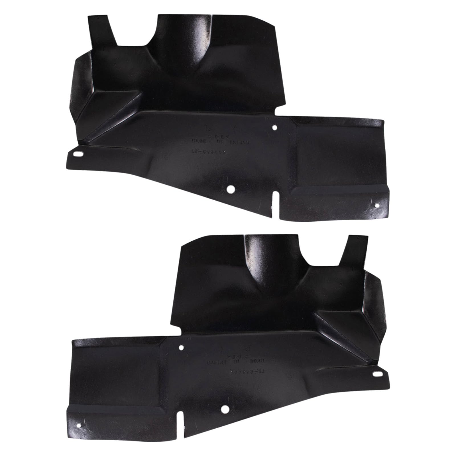 Trq Front Inner Fender Liner Set Compatible With 2004-2007 Pontiac Grand Prix Gm1249146 Gm1250134