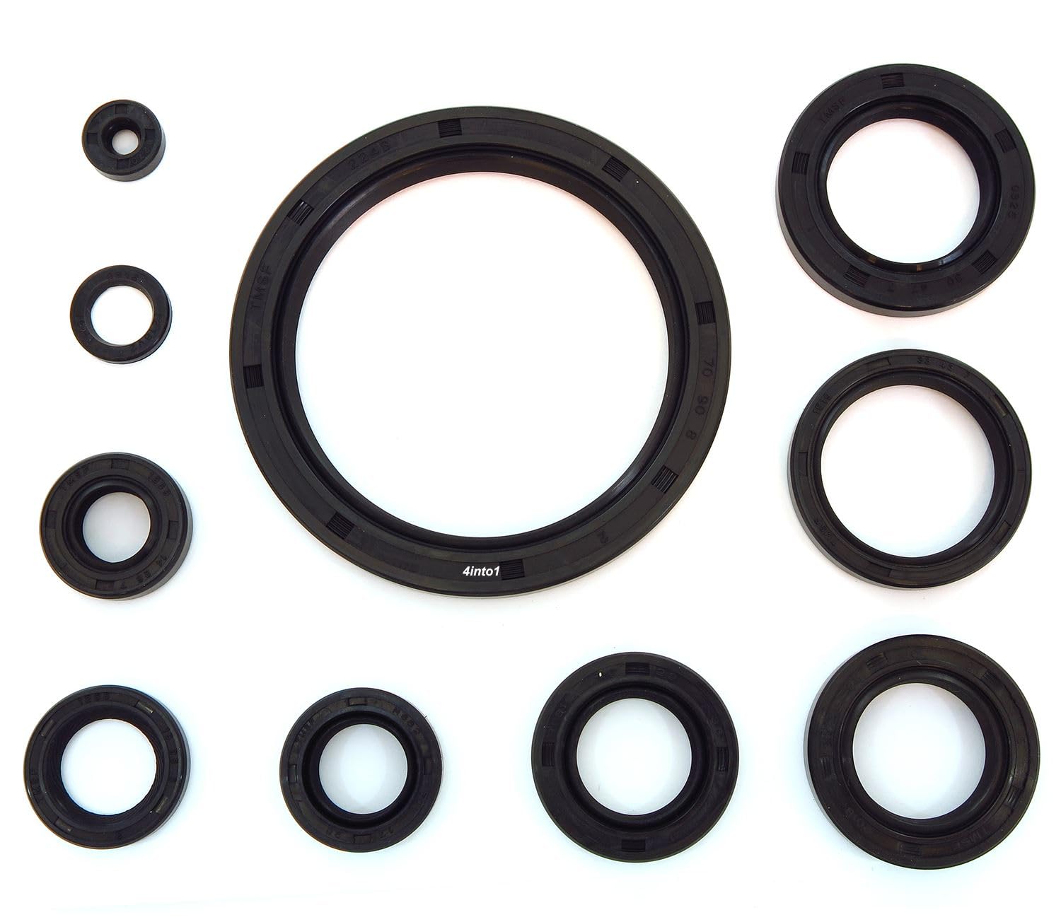 Engine Oil Seal Kit - Compatible With Honda Cx500 Cx500C Cx500D Gl500 Gl500I Silver Wing - 10 Seals