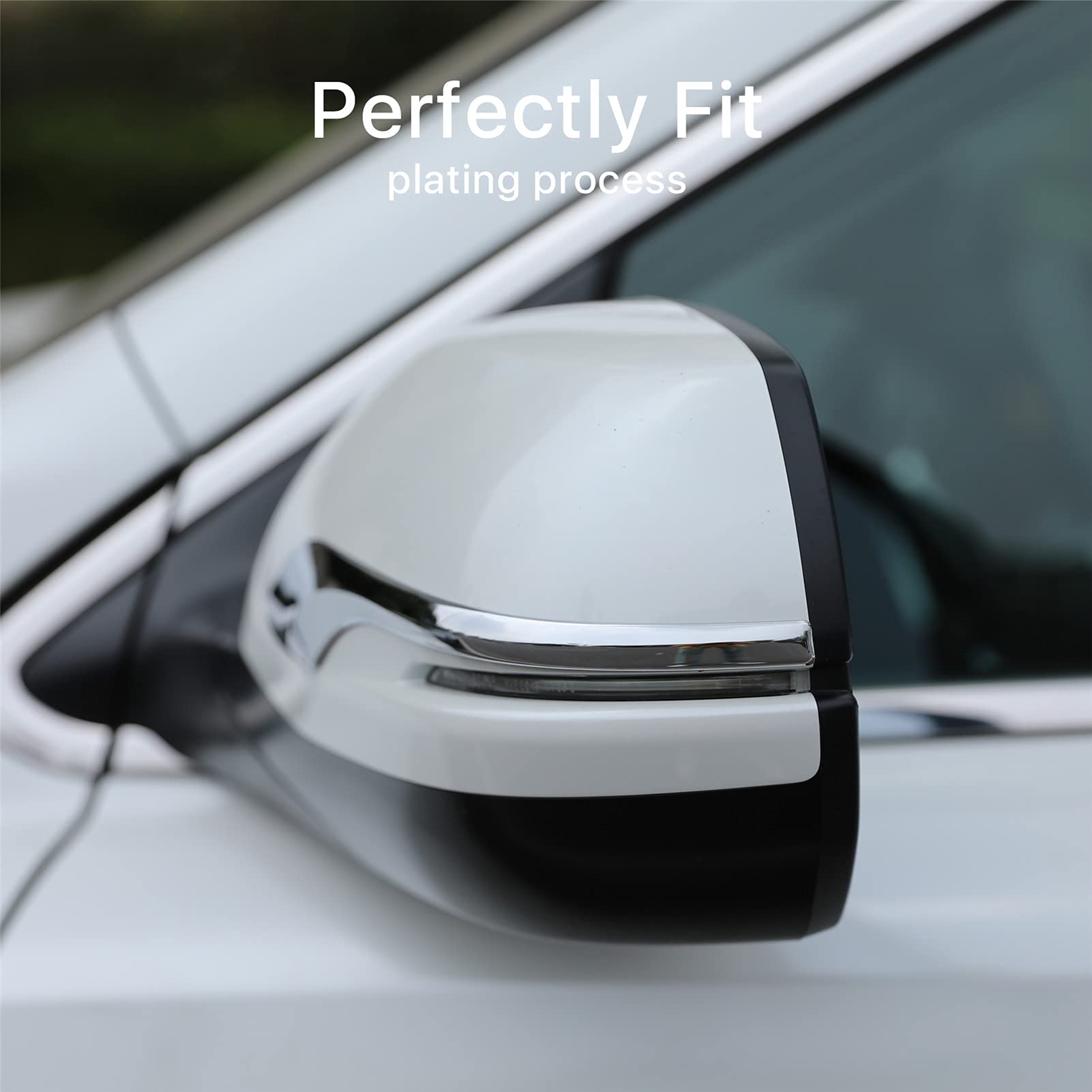 For Honda 2017 2018 2019 2020 2021 2022 Cr-V Crv Chrome Rear View Mirror Side Molding Cover Trims (Rearview Trims(2 Pcs))