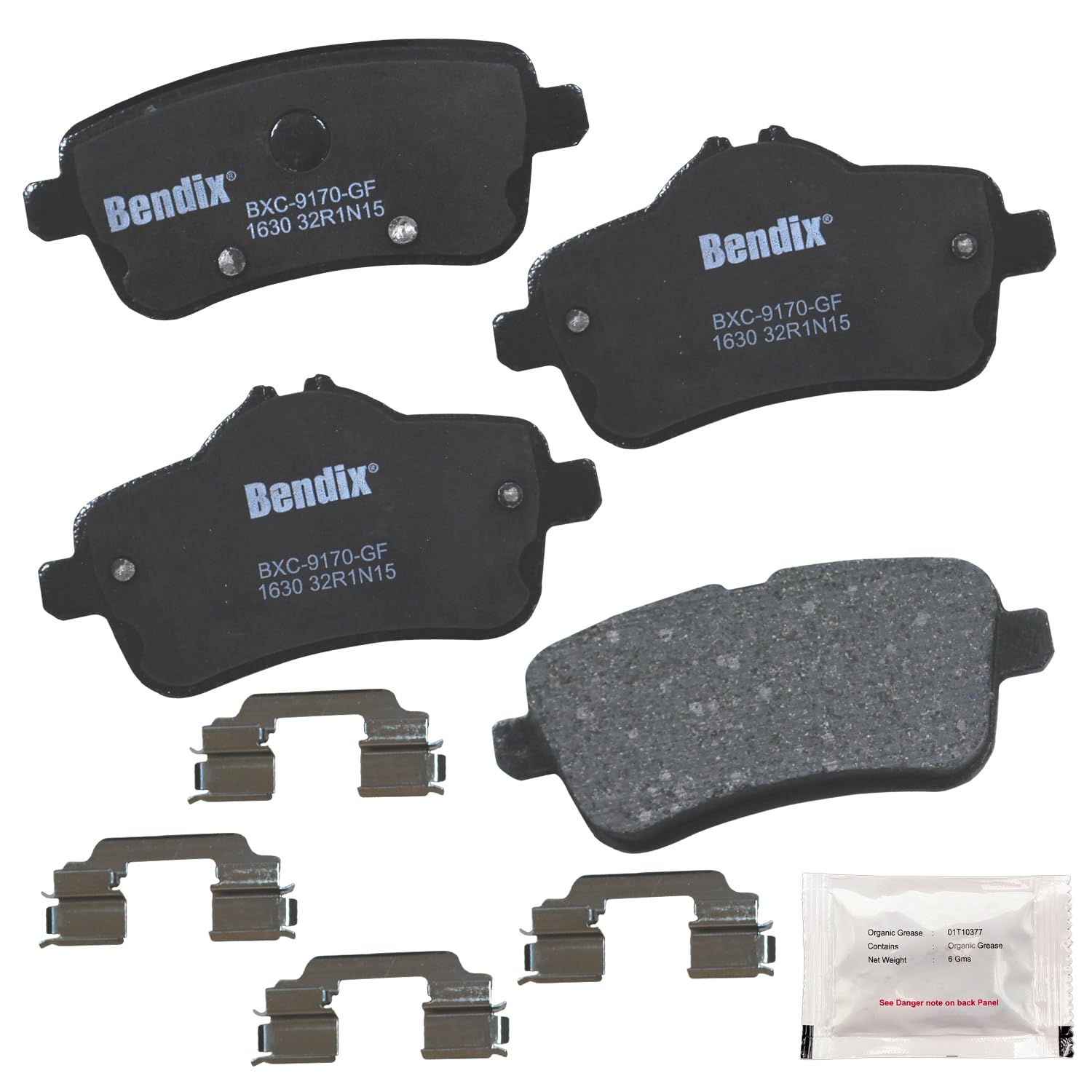 Bendix Priority1 Cfc1630 Rear Brake Pads For Benz A45,Amg,Cla45 Gl350,Gl450,Gl500,Gl550,Gla45 Gle43 Gle63 Amg S,Gle300D,Gle350,G