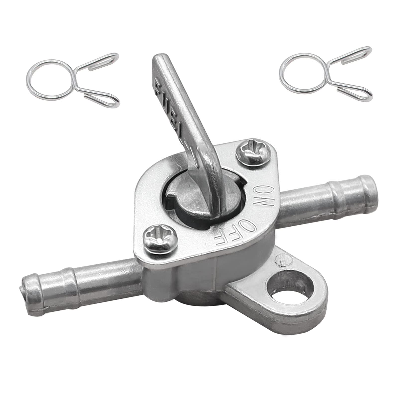 Taiss 3/16'' Inline Gas Fuel Petcock On-Off Switch Shut Off Valve .Suitable For Motorcycles 50cc 70cc 80cc 110cc 125cc 150cc ATV