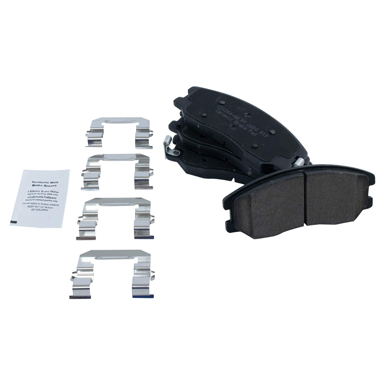 Trq Front Brake Pad & Rotor Kit Brake Pads Brake Rotor Ceramic Compatible With 2012-2015 Chevrolet Captiva Sport 2007-2009 Equin