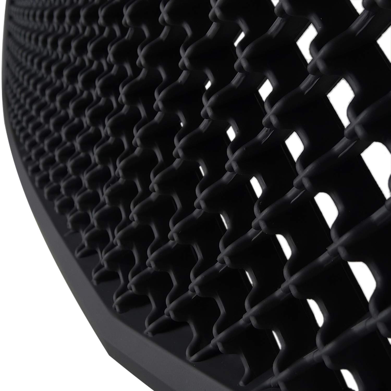 SPEC-D Tuning Front Hood Grill Matte Black for 2003-2007 Cadillac CTS-V, Durable ABS Material, Model HG-CTS03BB-V2-RS