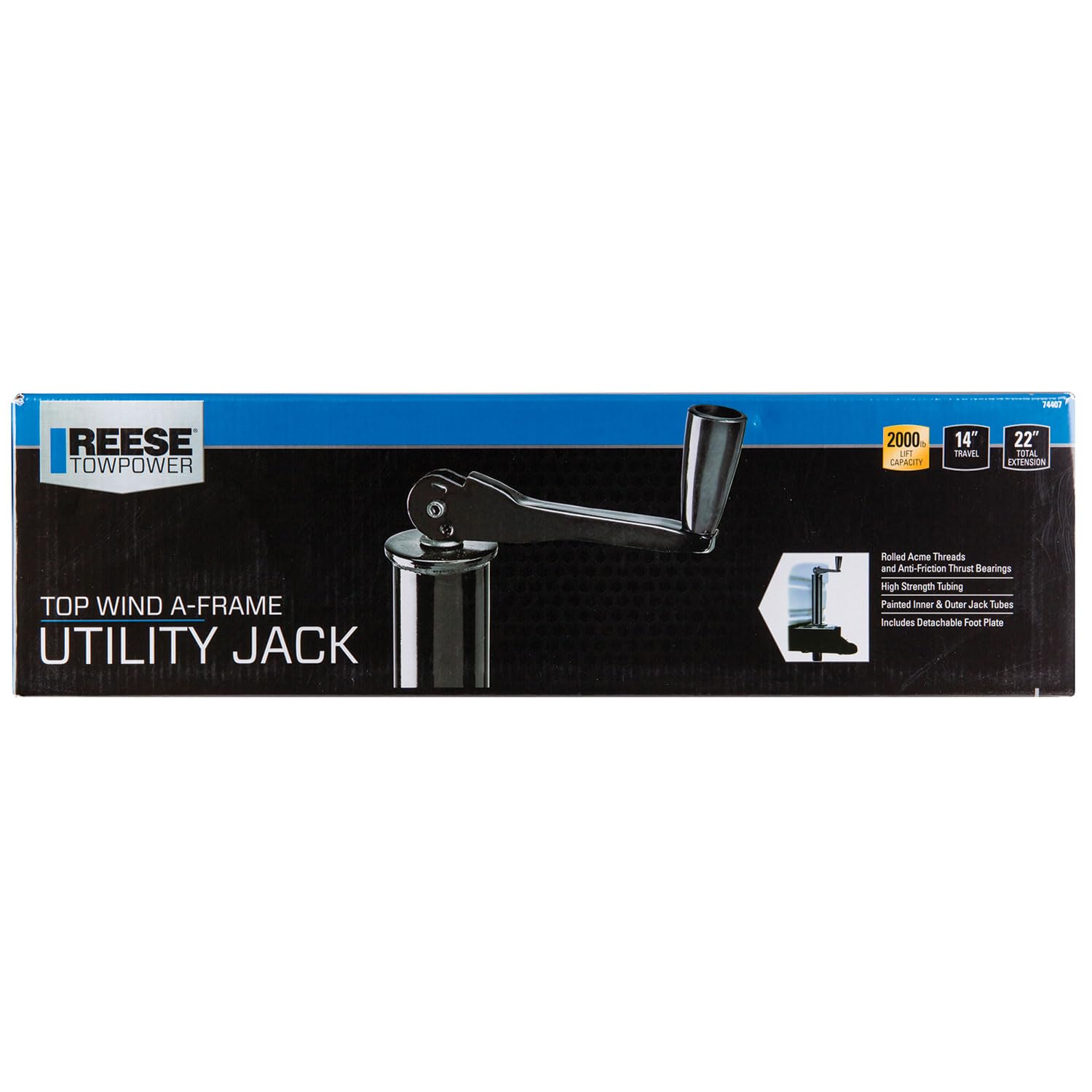 Reese Towpower 74407 A-Frame Jack , Black , 22.2 x 5.3 x 5.8 inches
