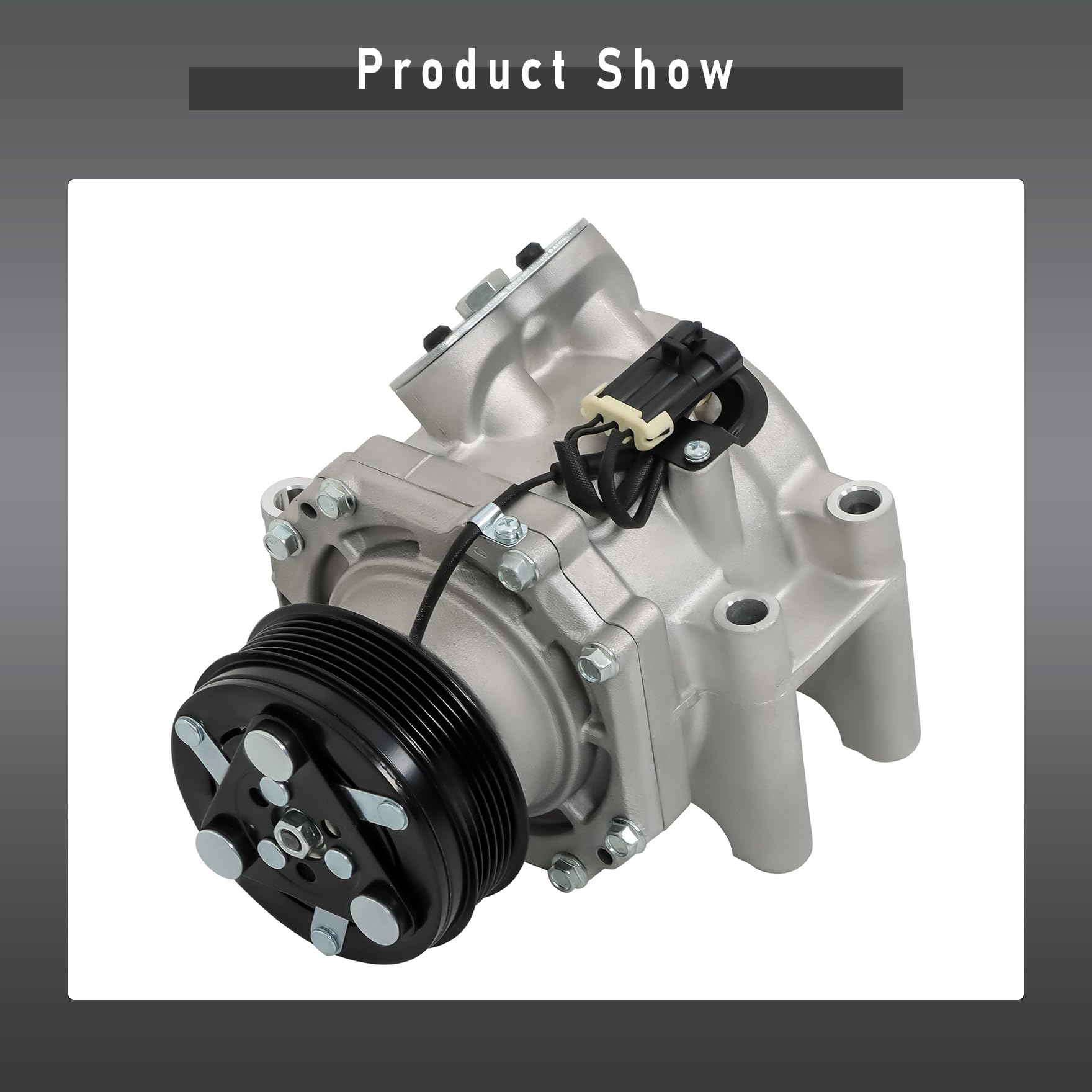 AC Compressor with Clutch Replacement for Trailblazer Envoy Rainier Ascender Bravada 9-7x Replacement for CO 4910AC