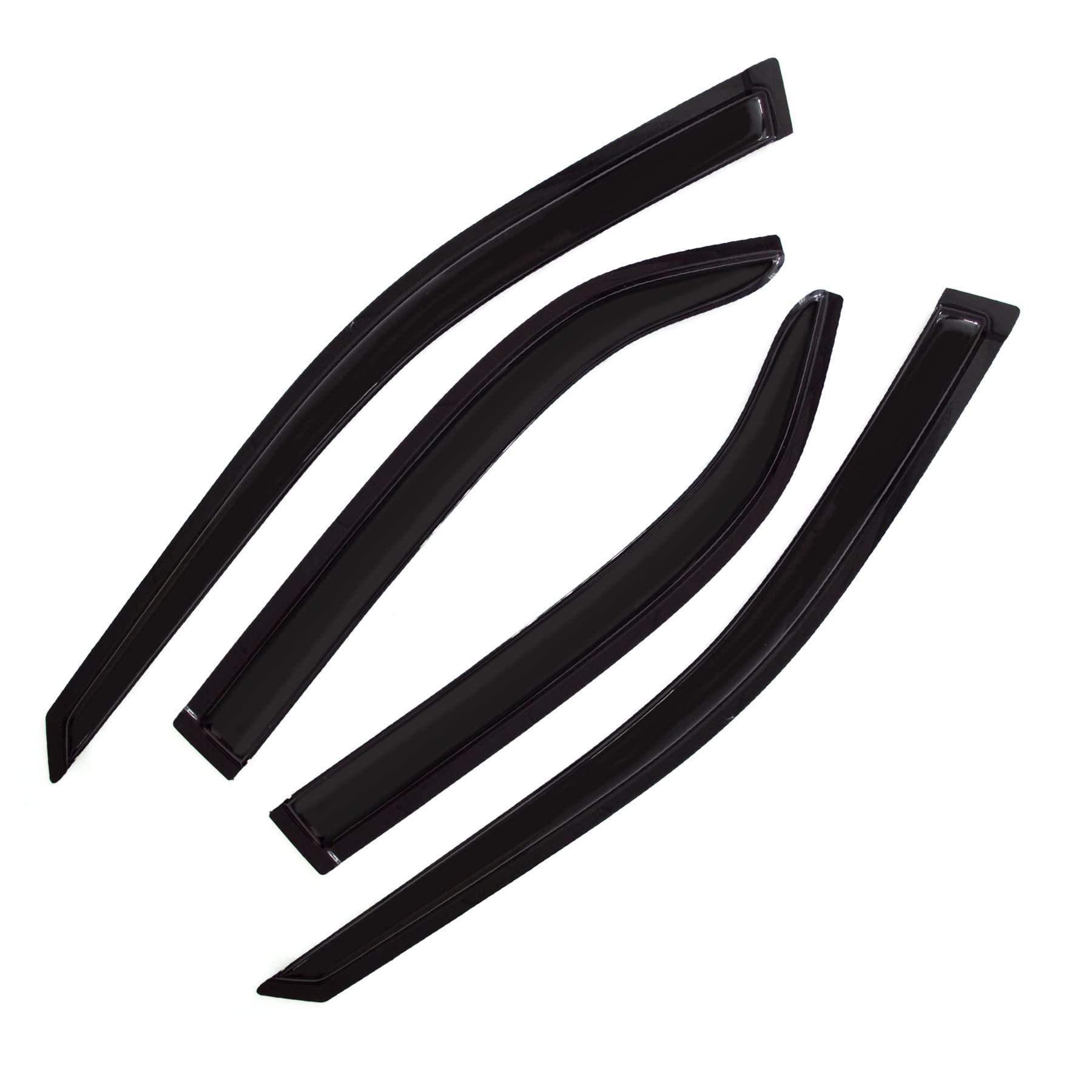 Outside Mount Vent Window Visors Deflectors Sun Rain Guards Compatible With 1998-2002 Honda Accord 4-Door Sedan | 94959