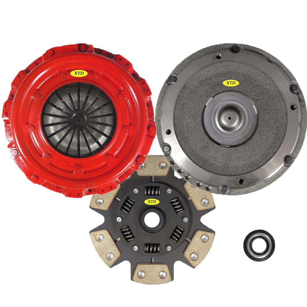 Xtd Stage 3 Racing Modular Clutch Kit Flywheel Compatible With Chrysler Cirrus Sebring Dodge Avenger Neon Stratus Eagle Talon Mitsubishi Eclipse Plymouth Breeze 2.0L