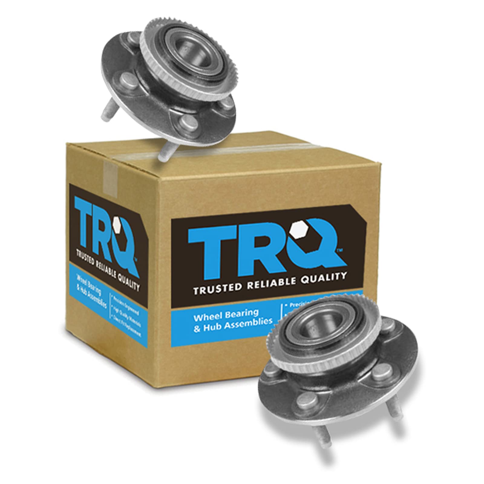Trq Front Wheel Hub Bearings Assembly Set Compatible With 1992-1997 Ford Crown Victoria 1991-1997 Lincoln Town Car Mercury Grand