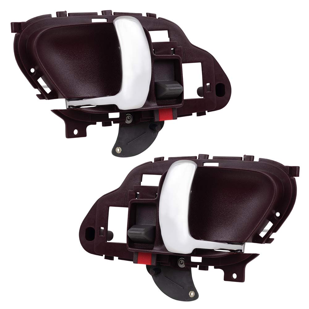 AutoandArt Brock Replacement Driver and Passenger Side Inside Specialty Door Handles Compatible with 1995-1999 Chevrolet Suburban/GMC Yukon & 1995-2000 Chevrolet Tahoe/C/K Trucks/Blazer/GMC Jimmy