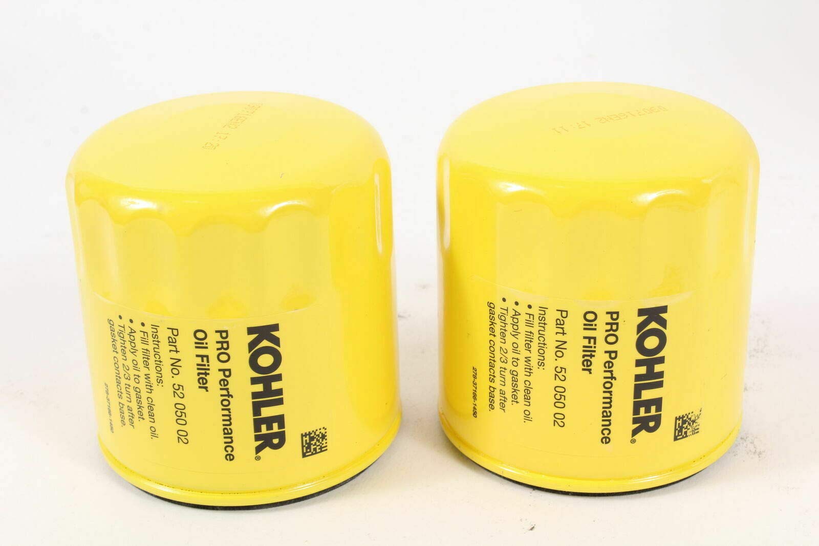 Kohler (2 Pack) 52 050 02-S1 Engine Oil Filter Extra Capacity For M18 - M20, Cv11 - Cv16, Ch11 - Ch16, Lv560 - Lv675, Cv460 - Cv
