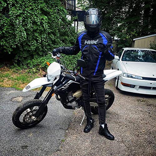 Hwk Motorcycle Jacket Men'S Riding Textile Racing Motorbike Hi-Vis Biker Ce Armo WBCARB07XYX9FF5