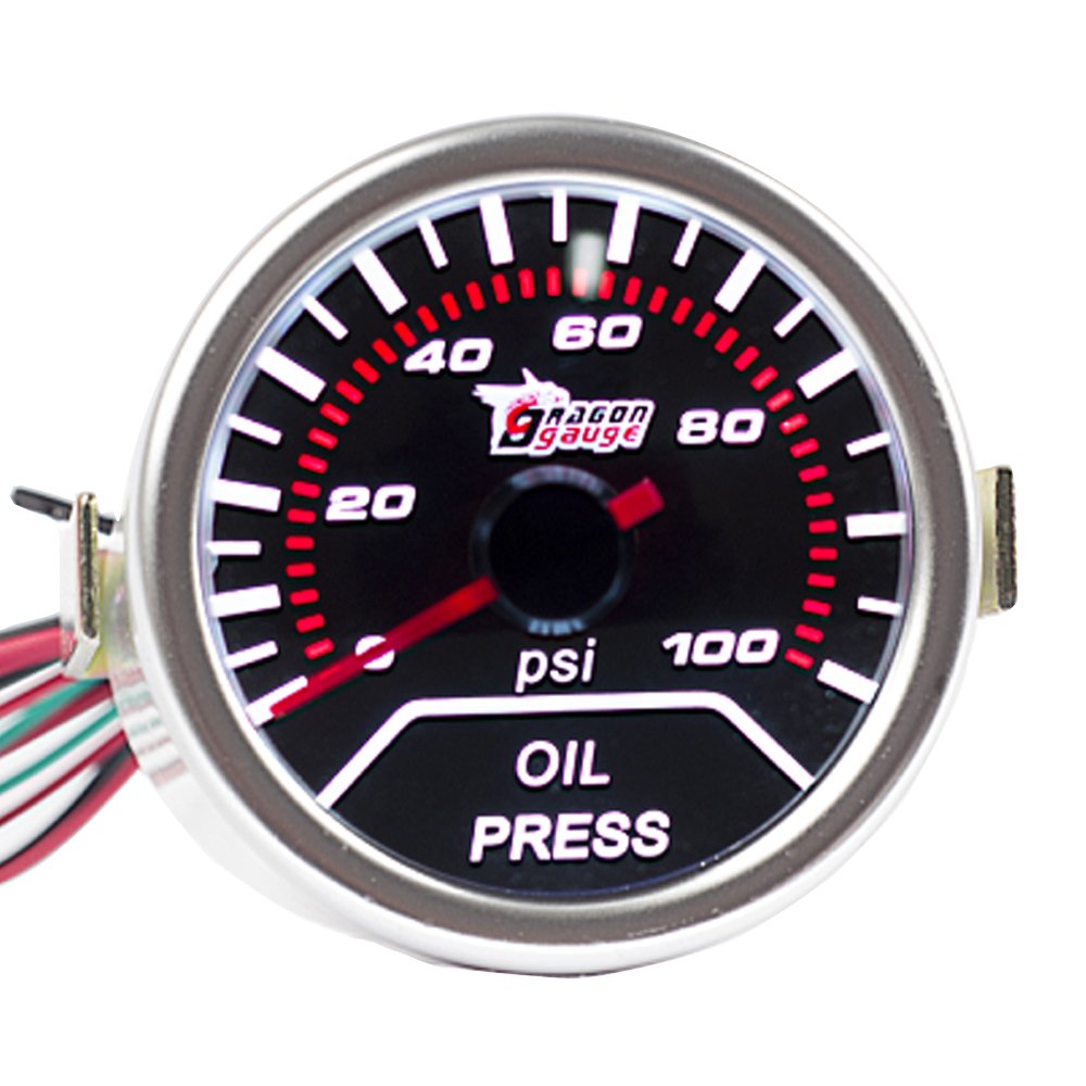 Esupport Car 2'' 52Mm Oil Press Gauge Meter Pressure Automotive