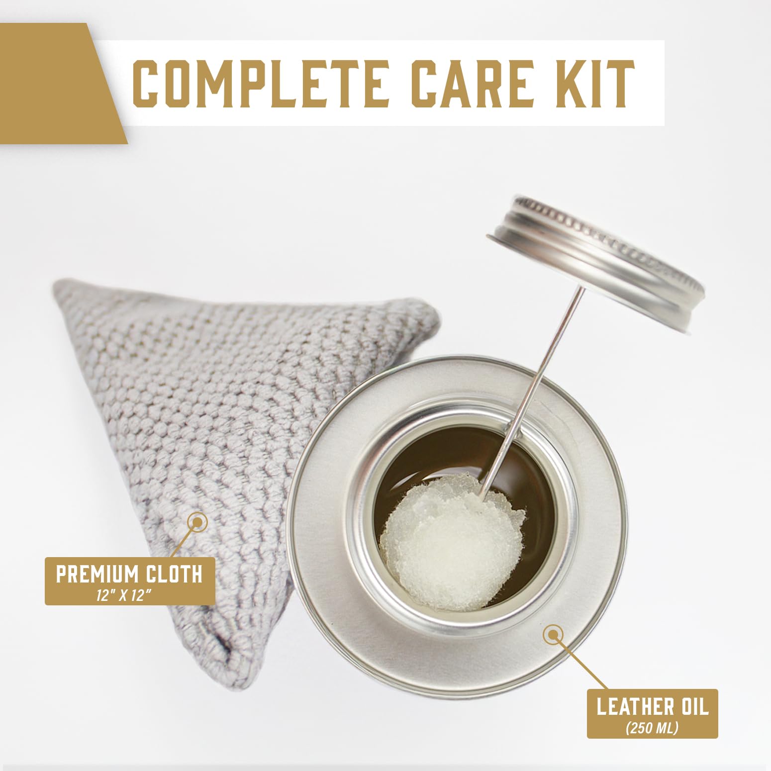 Eagle Leather Oil 8.45oz with Applicator & Premium Towel - All-Natural Mink Oil Conditioner for Boots, Shoes, Saddles, Furniture