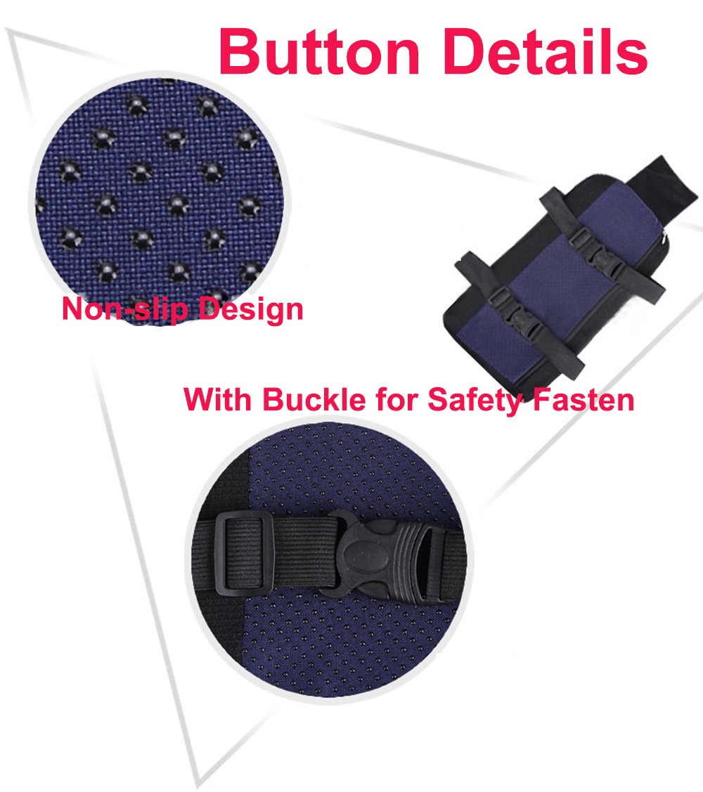 Mlovesie Auto Center Console Armrest Pillow, Memory Foam Car Armrest Cushion With Phone Holder Storage Bag Universal Fit For Mos