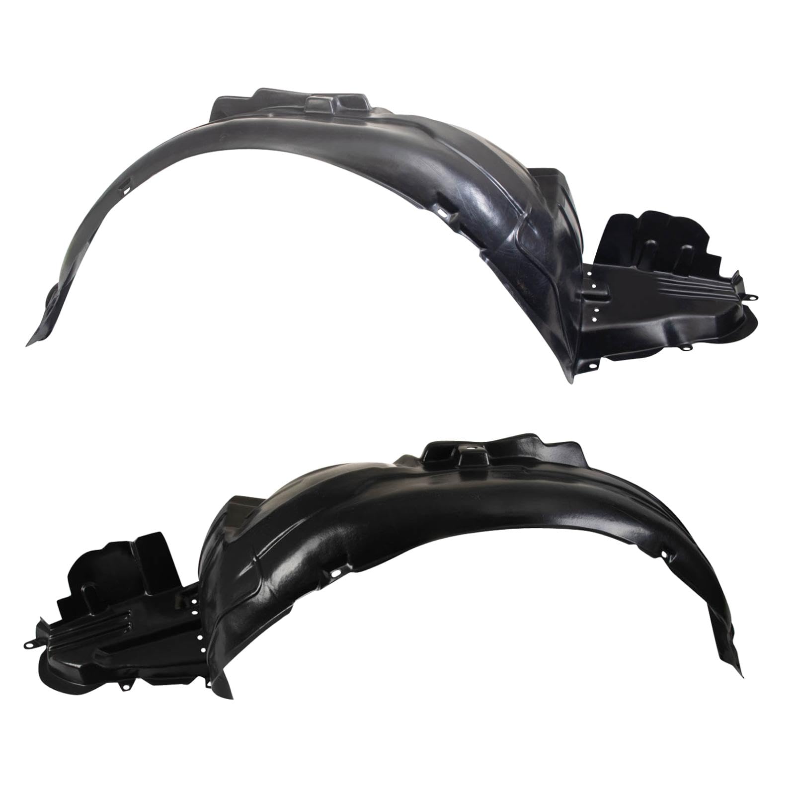 Trq Inner Fender Liner Set Compatible With 2006-2007 Subaru Impreza Su1248116 Su1249116