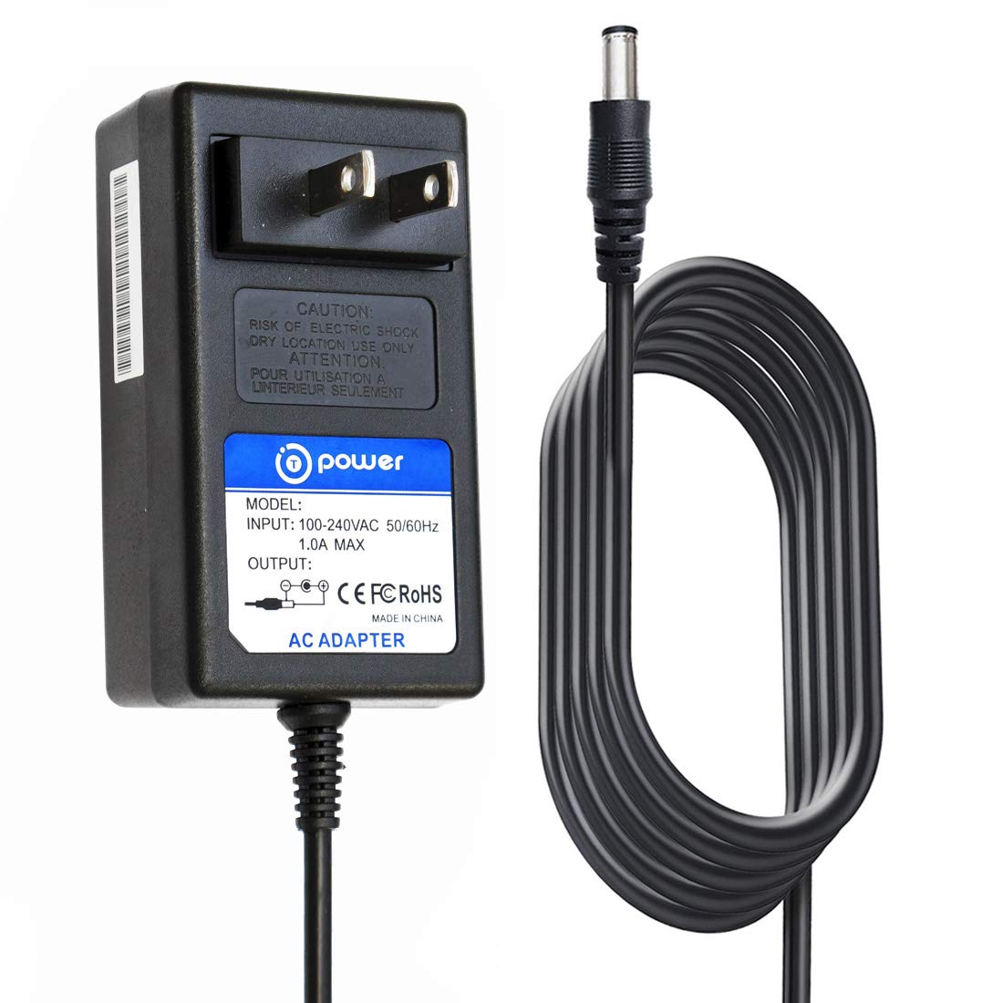 T Power 9V12V 6.6Ft Long Cable Ac Dc Adapter For X Rocker Pro Series H3 51259 Video Gaming Chair 51231,51396 & V Rocker 5130301
