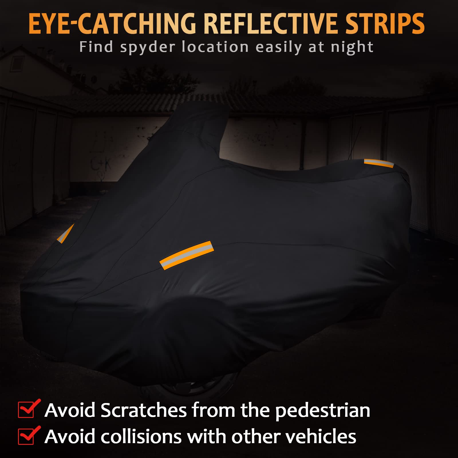 Starknightmt Spyder Full Cover, Waterproof Cover Compatible With Can Am Spyder Rt/Rt Limited 2010-2019 Spyder Accessories All Weather Protection Cover Replacement Oem 219400860