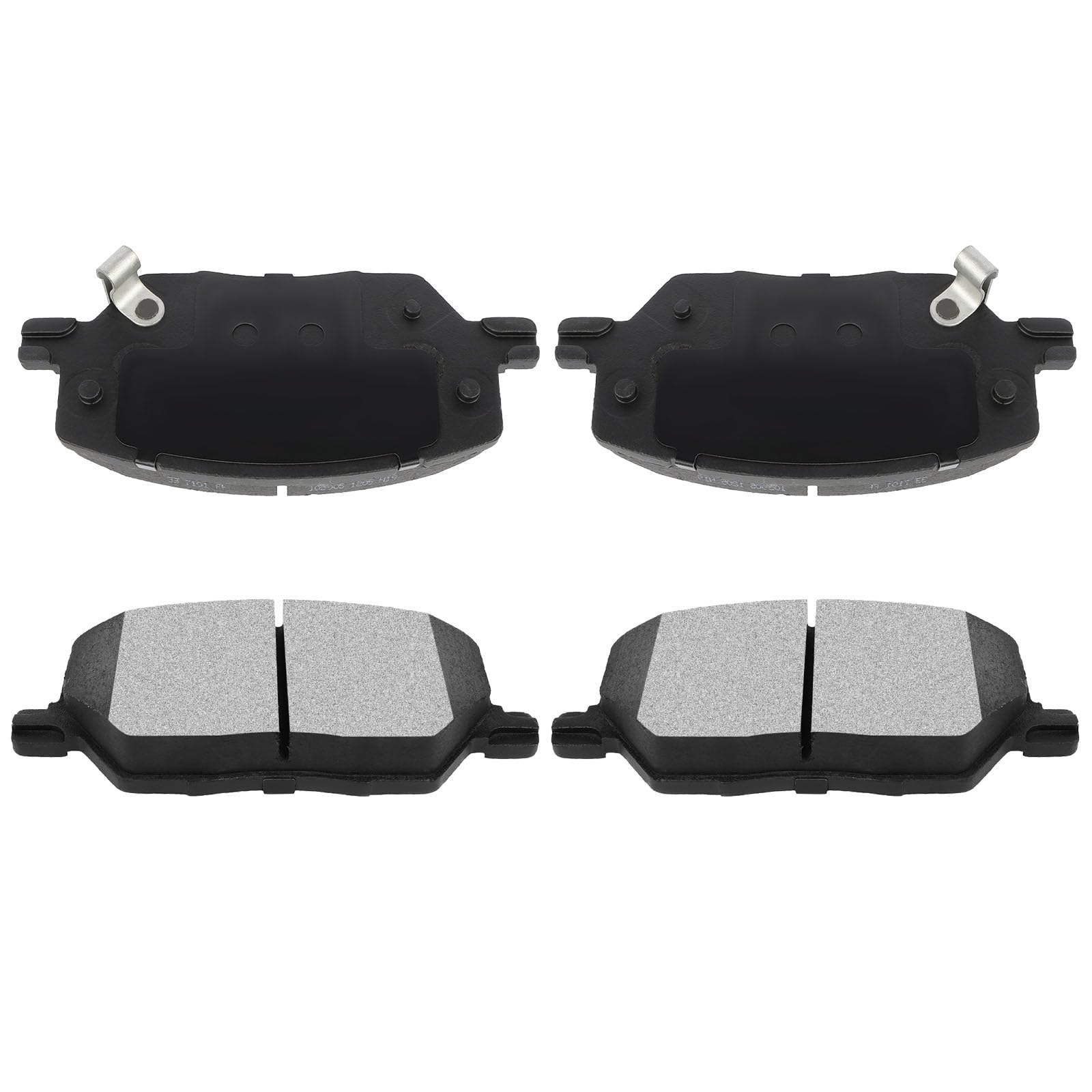 Automuto 4Pcs Front Ceramic Disc Brake Pads Set D1811 For Fiat 500X 2016-2018,For Jeep Compass 2016-2020,For Jeep Renegade 2015-