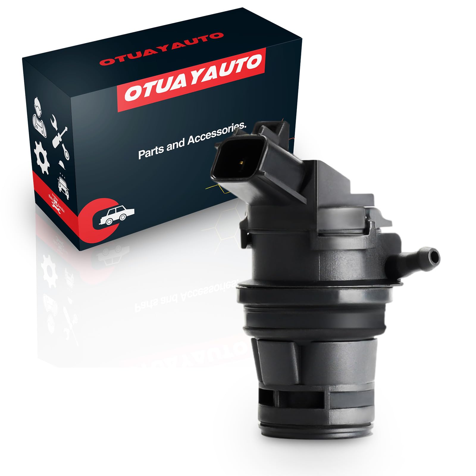 Otuayauto 85330-60190 Windshield Washer Pump With Grommet Replacement For Toyota, Lexus, Subaru, Mazda, Nissan, Acura, Honda Rep