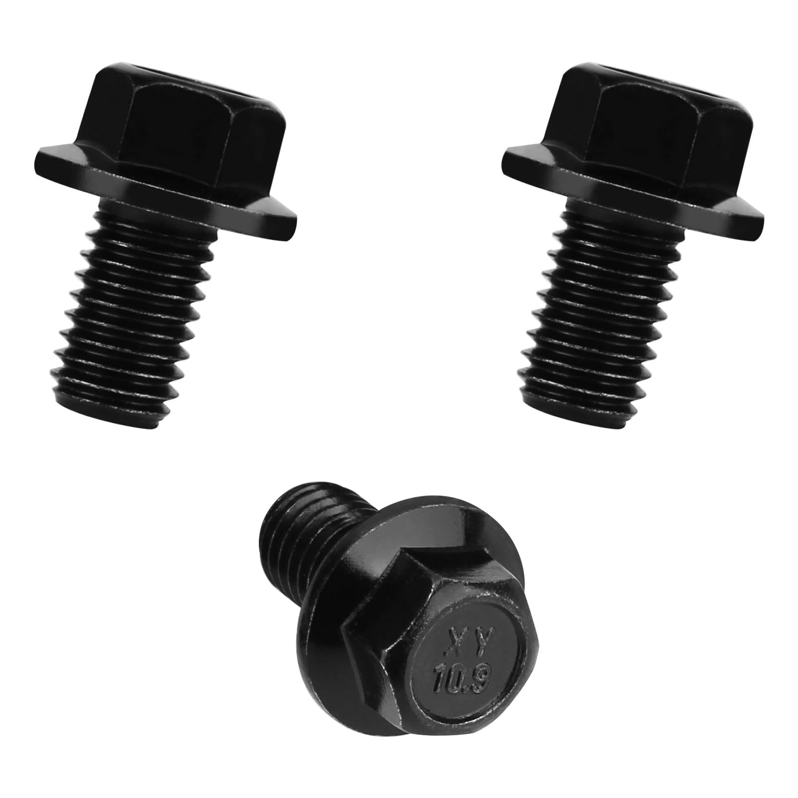 Torque Converter Bolt 2307304 Kit Fits For Gm Torque Transformer 4L60E 4L65E 4L70E 4L80E 700R4 200-4R 3L80 4T60E 4T65E 4 Speed Overdrive M10-1.5X16 Flange Bolts Ls1 Ls Vortec Autom-3 Pcs