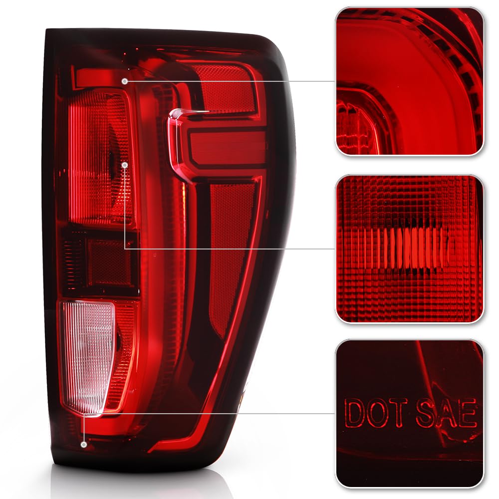 Keekpo - For [Factory Incandescent Type] 2019 2020 2021 Gmc Sierra 1500 Tail Light Brake Lamp Replacement Passenger Side
